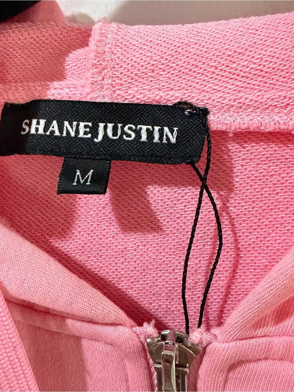 Shane Justin Pink Girls' Short-Sleeve zip up and matching shorts set